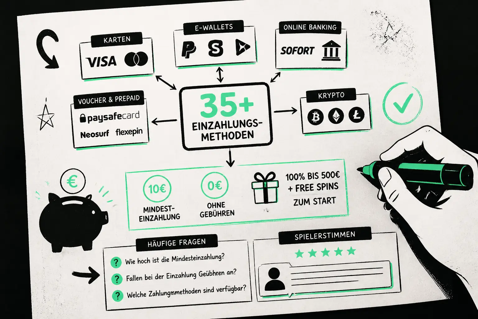 Playzilla Einzahlungsmöglichkeiten im Überblick visual guide for Playzilla Casino